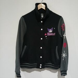 Sanrio - Kuromi Embroidered Varsity Jacket Size: S